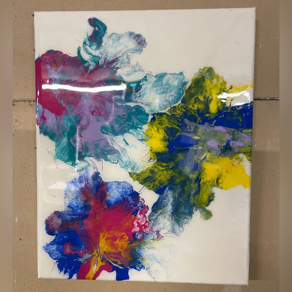 Fluid art painting